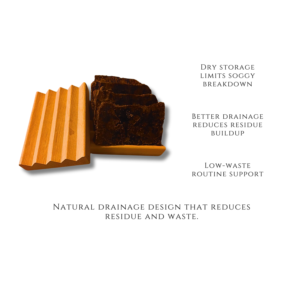 Alnus Soap Dish — Natural Wood Soap Saver - Salus Moda