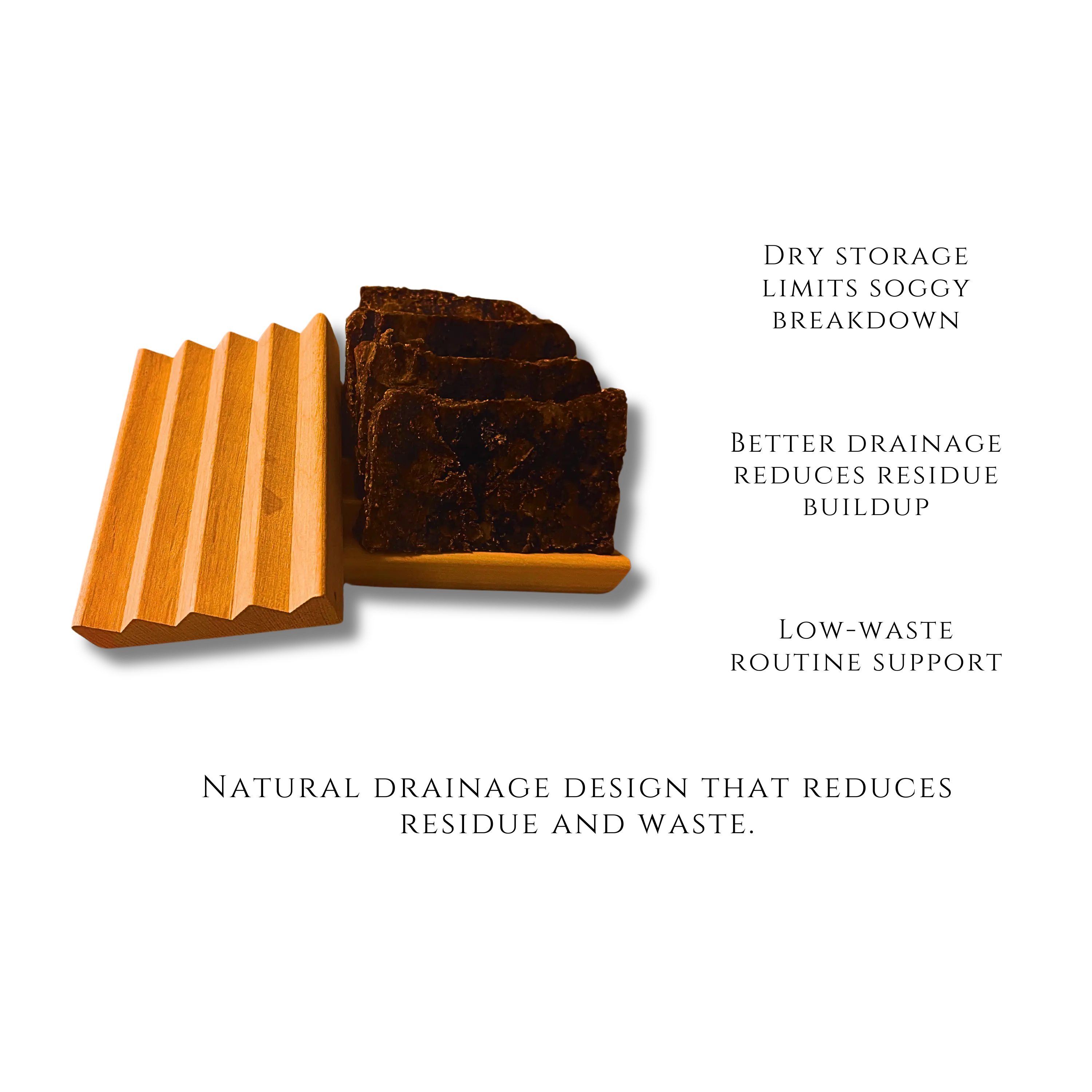 Alnus Soap Dish — Natural Wood Soap Saver - Salus Moda