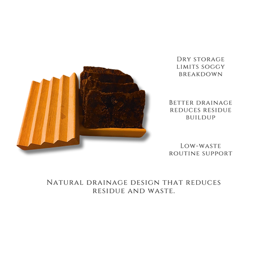 Alnus Soap Dish — Natural Wood Soap Saver - Salus Moda