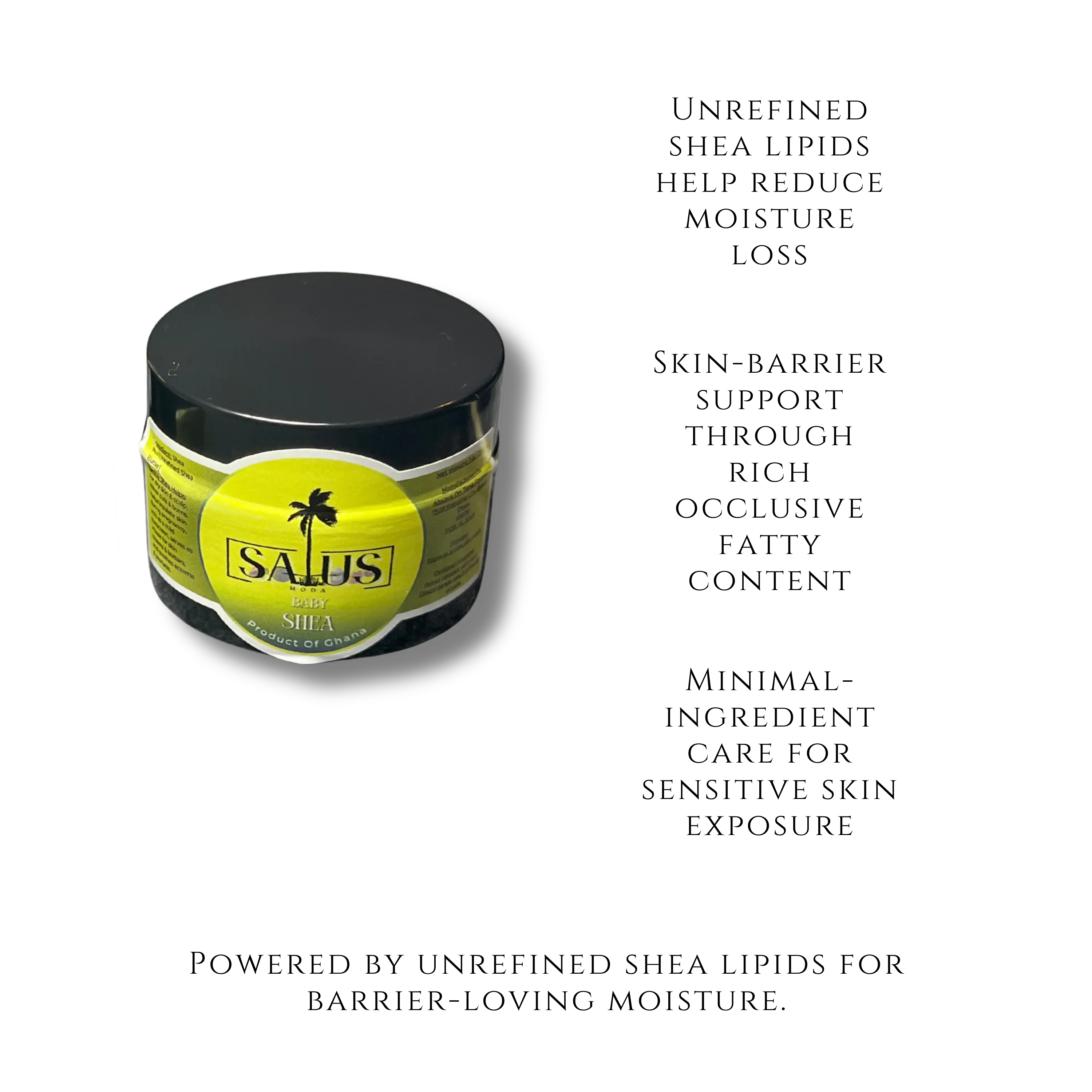 Baby Shea Butter- Gentle Moisture for Sensitive Skin - Salus Moda